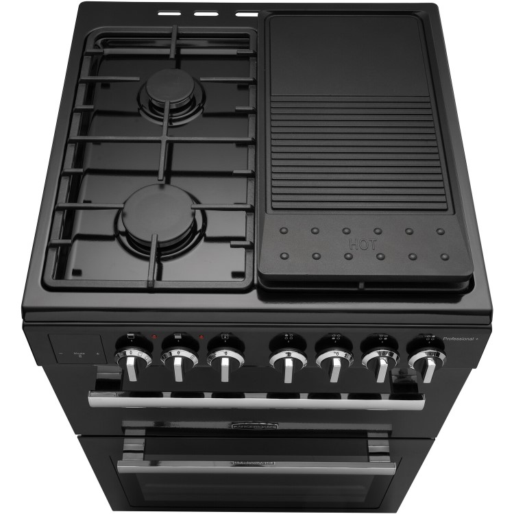 Rangemaster Professional Plus 60cm Dual Fuel Cooker - Black