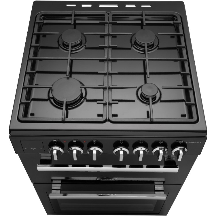 Rangemaster Professional Plus 60cm Dual Fuel Cooker - Black