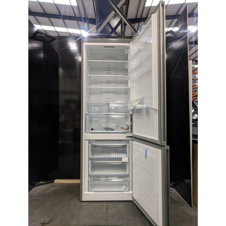 Refurbished Bosch Series 4 KGN49XLEA Freestanding 435 Litre 70/30 Frost Free Fridge Freezer Stainless Steel