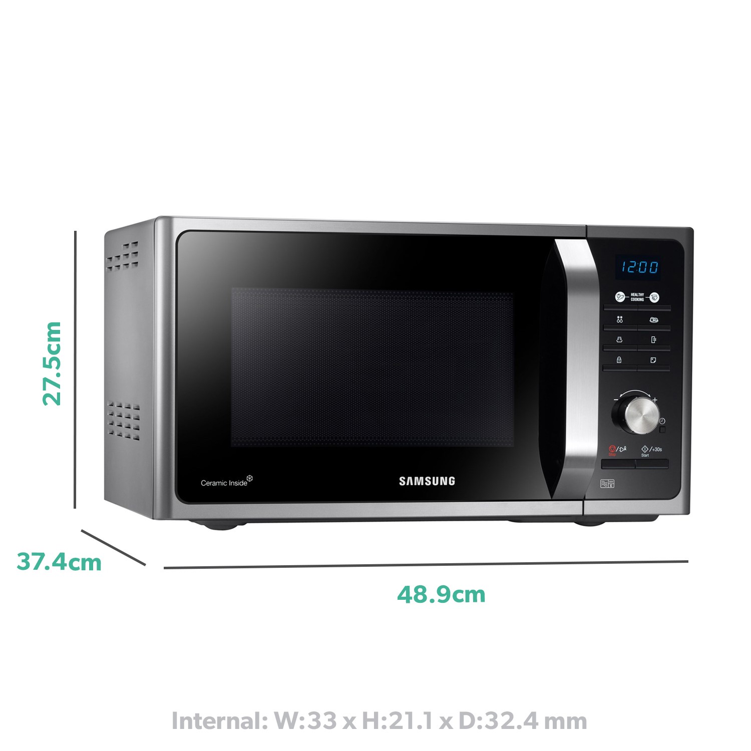 microwave oven samsung size