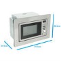 Refurbished electriQ 20L built-in digital Microwave with Grill in Stainless Steel