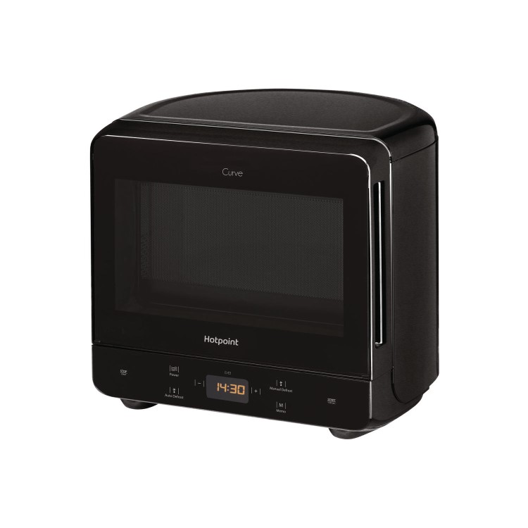 GRADE A2 - Hotpoint MWH1331B XtraSpace Curve 13L Digital Microwave - Black