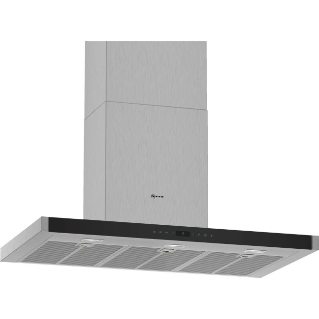 Refurbished Neff N70 D95BMP5N0B 90cm Touch Control Cooker Hood With EfficientDrive Motor Stainless Steel
