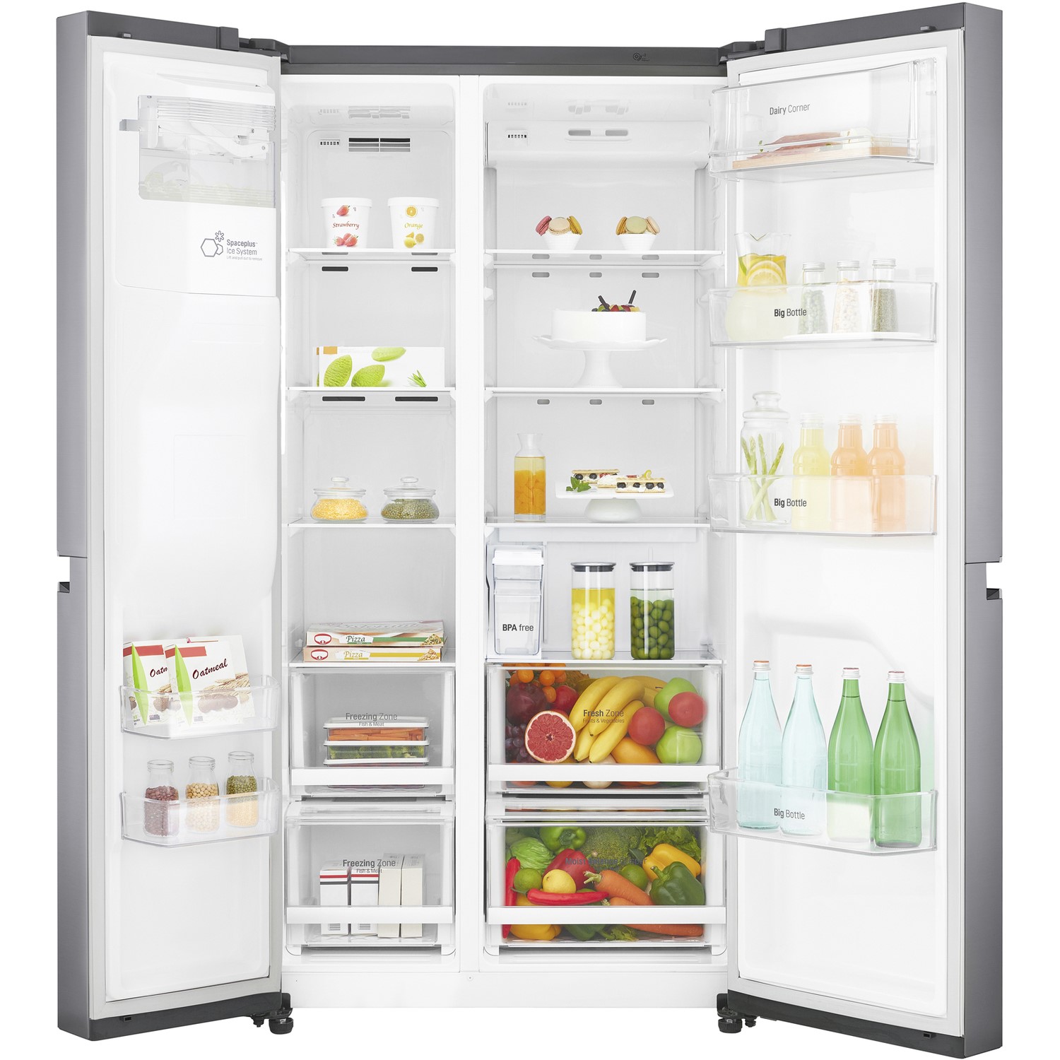 Lg gsl761pzxv american shop fridge freezer