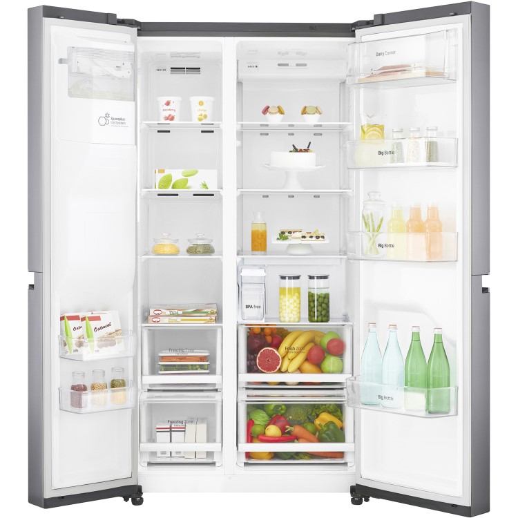 Refurbished LG GSL761PZXV Freestanding 601 Litre American Fridge Freezer