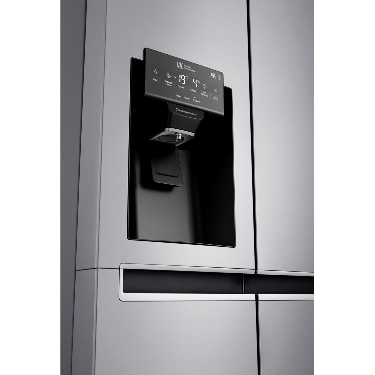 GRADE A2 - LG GSL761PZXV Side-by-side American Fridge Freezer With Non-plumb Ice & Water Dispenser Shiny Steel