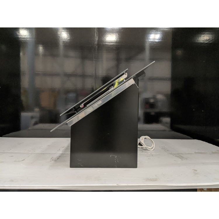 Refurbished Bosch Serie 4 DWK67CM60B 60cm Touch Control Angled Chimney Cooker Hood Black