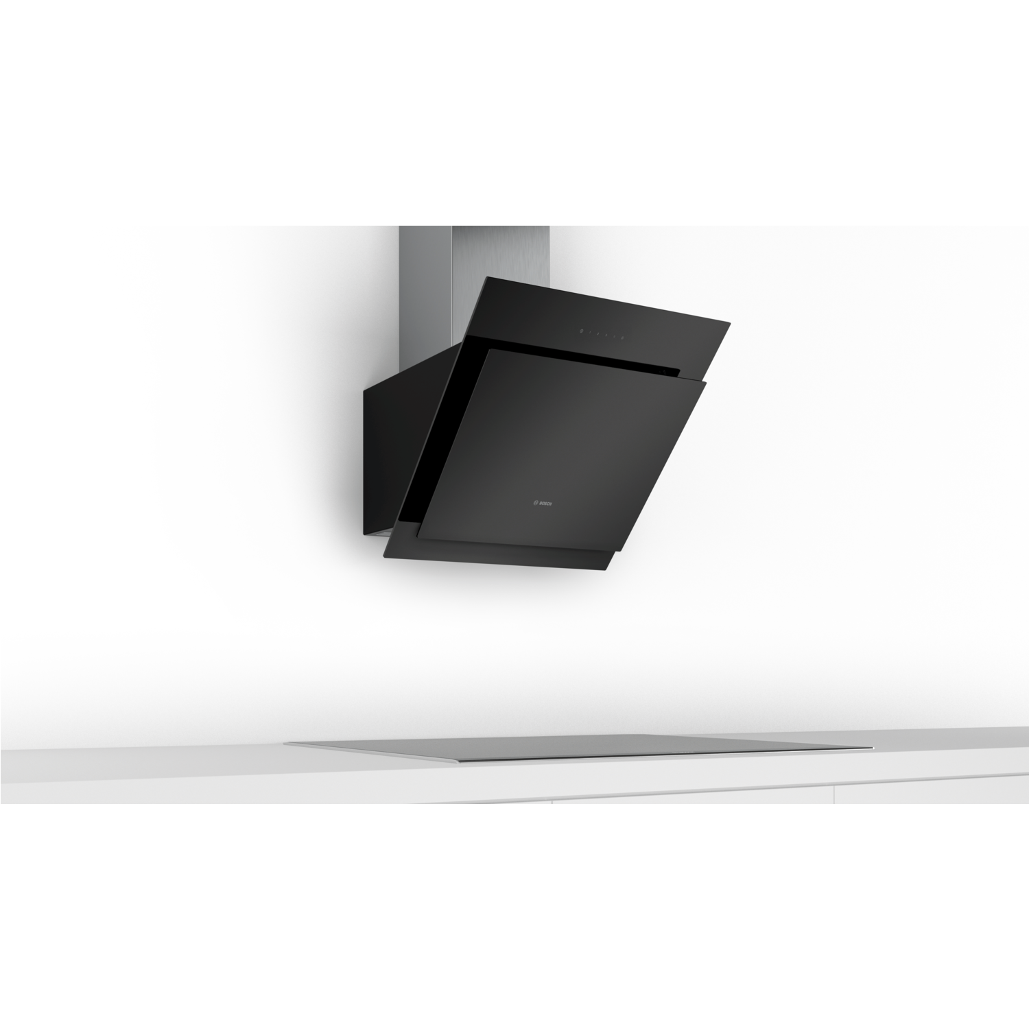 Bosch Series 4 60cm Touch Control Angled Chimney Cooker Hood Black