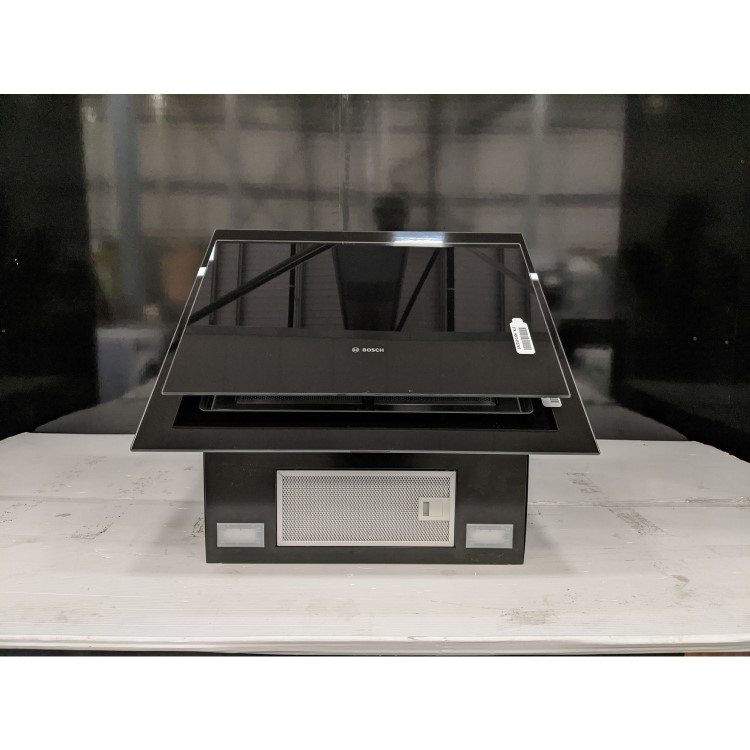 Refurbished Bosch Serie 4 DWK67CM60B 60cm Touch Control Angled Chimney Cooker Hood Black