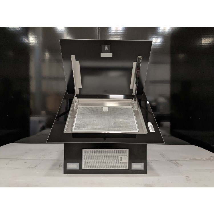 Refurbished Bosch Serie 4 DWK67CM60B 60cm Touch Control Angled Chimney Cooker Hood Black