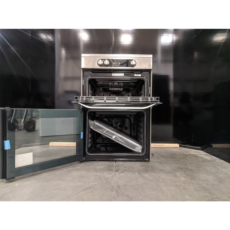 Refurbished Hotpoint HDM67I9H2CX 60cm Double Oven Induction Electric Cooker Stainless Steel