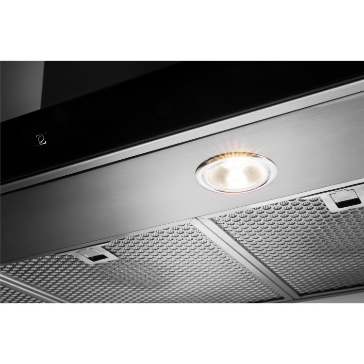 GRADE A3 - Hotpoint PHBS68FLTIX Box Design Touch Control 60cm Chimney Cooker Hood Stainless Steel