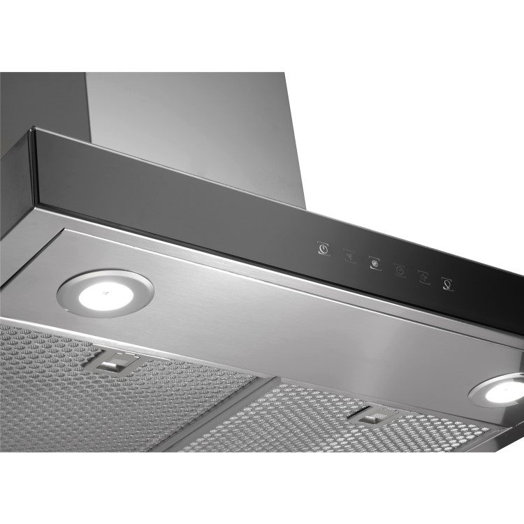 GRADE A3 - Hotpoint PHBS68FLTIX Box Design Touch Control 60cm Chimney Cooker Hood Stainless Steel