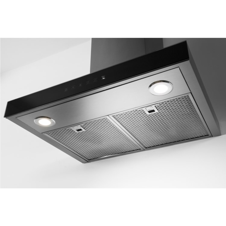 GRADE A3 - Hotpoint PHBS68FLTIX Box Design Touch Control 60cm Chimney Cooker Hood Stainless Steel