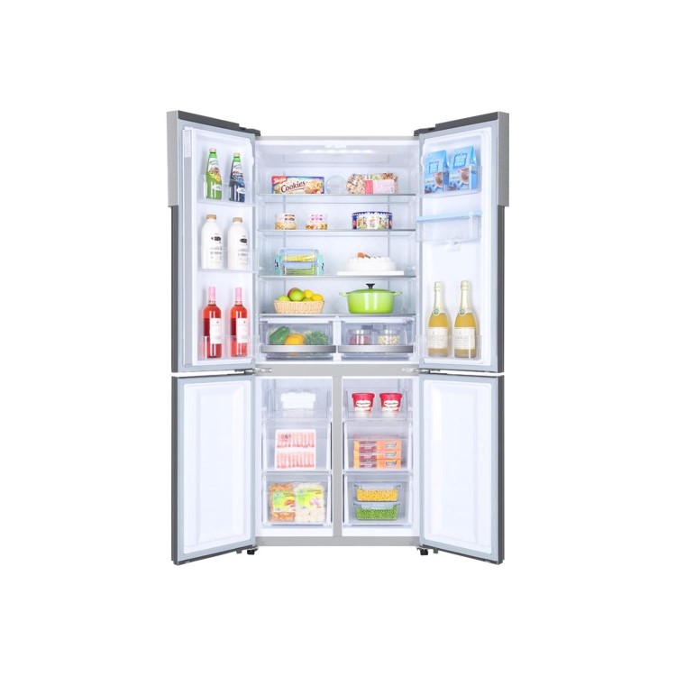Refurbished Haier HTF452WM7 Freestanding 452 Litre Frost Free American Fridge Freezer