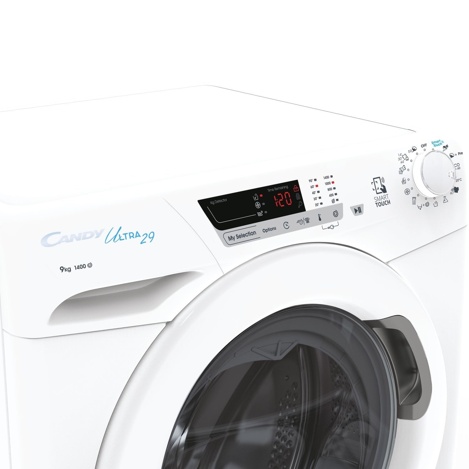 Candy Ultra 9kg 1400rpm Freestanding Washing Machine White HCU1492DE