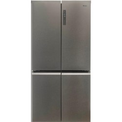 Refurbished Haier HTF-540DP7 Freestanding 500 Litre 60/40 American Fridge Freezer Stainless Steel