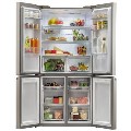 Refurbished Haier HTF-540DP7 Freestanding 500 Litre 60/40 American Fridge Freezer Stainless Steel