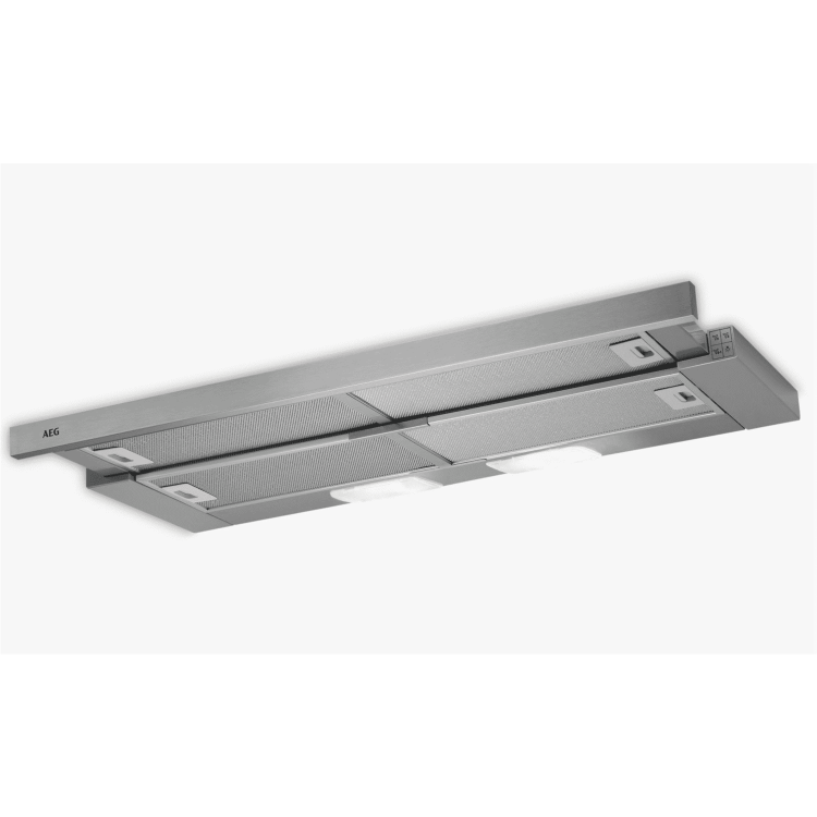 GRADE A2 - AEG 90cm Telescopic Canopy Cooker Hood - Silver