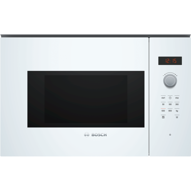 Bosch Series 4 20L 800W Builtin Microwave White BFL523MW0B Appliances Direct