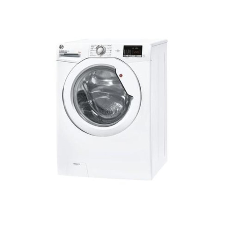 Refurbished Hoover H-Wash 300 H3W492DE/1-80 Freestanding 9KG 1400 Spin Washing Machine White