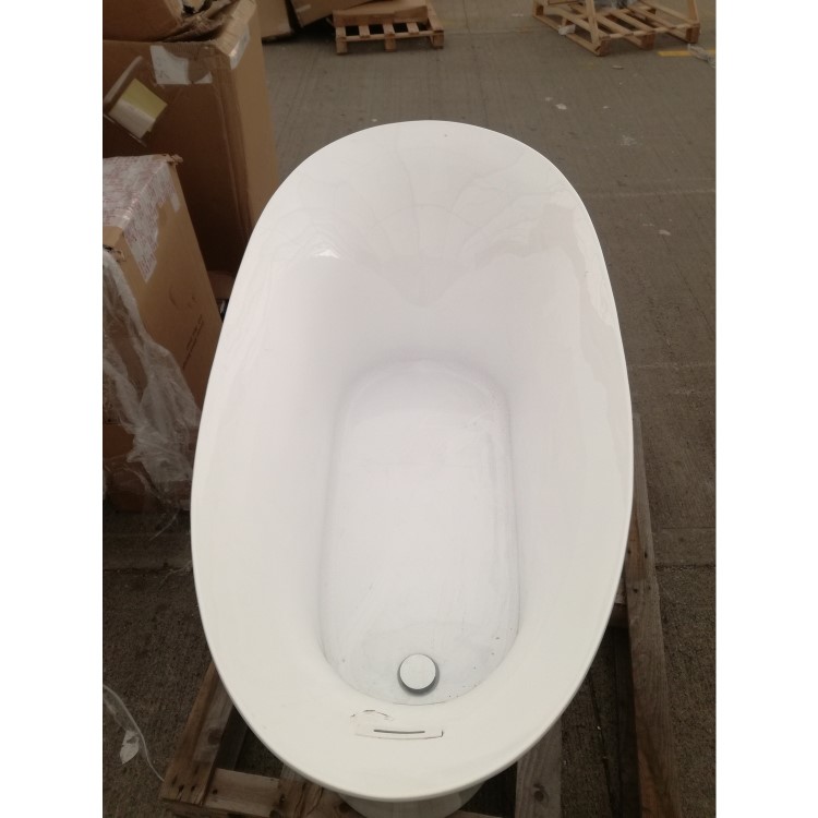 GRADE A2 - Freestanding Single Ended Slipper Bath 1700 x 830mm - Lotus