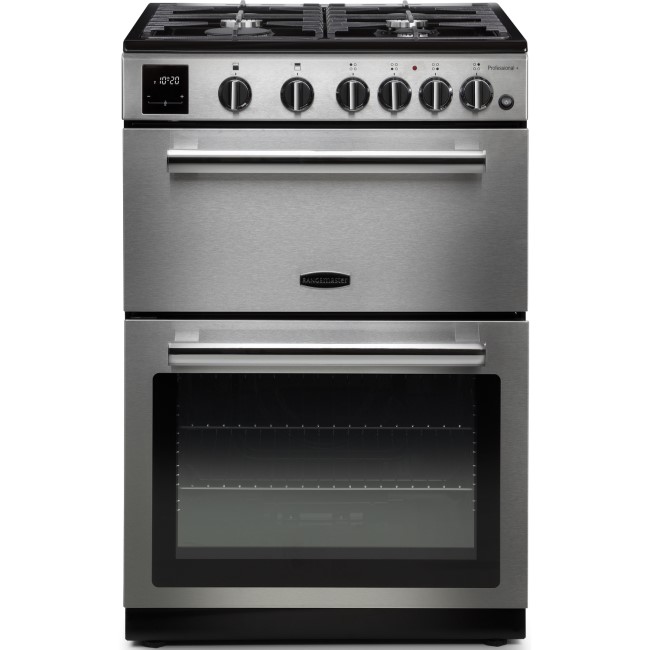 Rangemaster Professional Plus 60cm Gas Cooker - Stainless Steel and Chrome