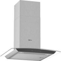 GRADE A2 - Neff D64AFM1N0B 60cm Touch Control Chimney Cooker Hood With Curved Glass Canopy - Stainless Steel