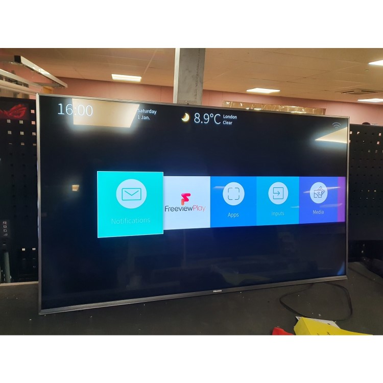 Refurbished Hisense 55" 4K Ultra HD with HDR10 LED Freeview HD Smart TV without Stand