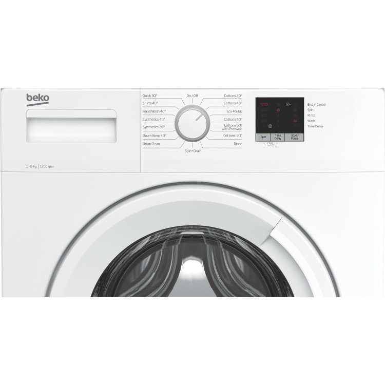 Refurbished Beko WTK62053 Freestanding 6KG 1200 Spin Washing Machine White