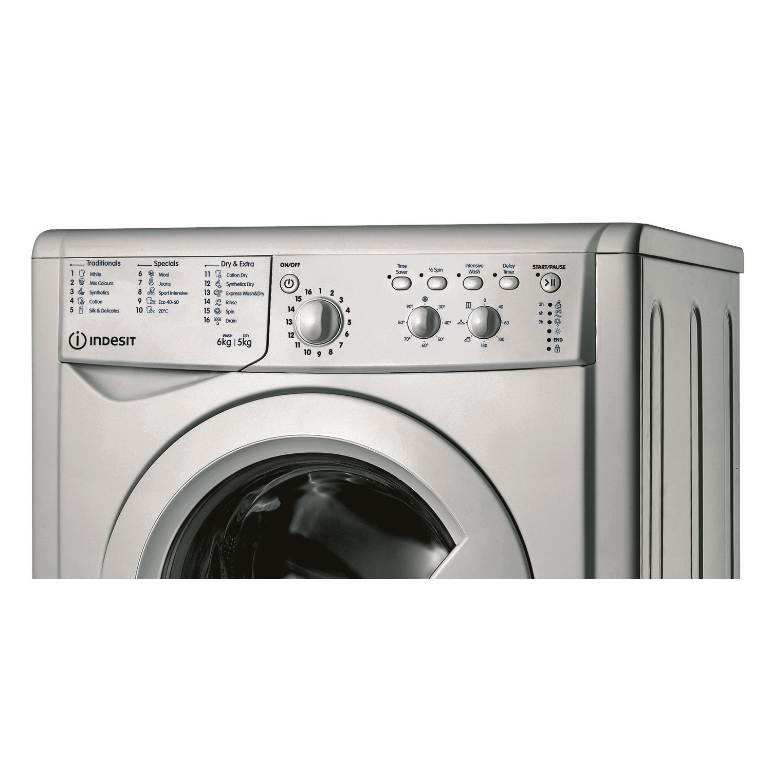 Indesit 6kg Wash 5kg Dry 1200rpm Freestanding Washer Dryer Silver