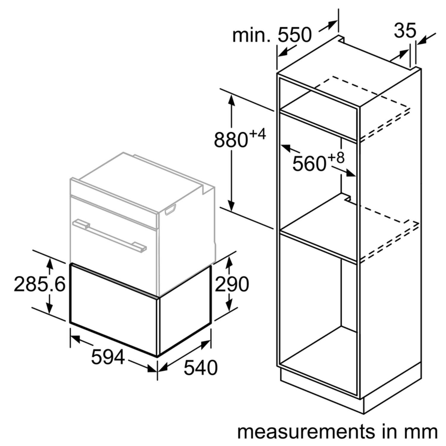 Neff 29cm Height Warming Drawer Stainless Steel N1AHA02N0B