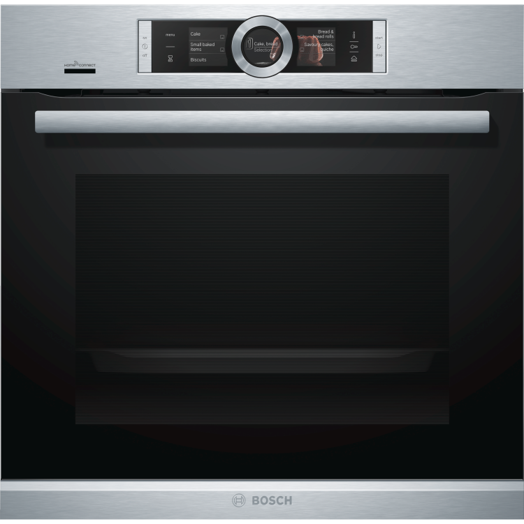 Bosch HRG6769S6B Series 8 Self Cleaning Single Oven with Steam Function - Stainless Steel