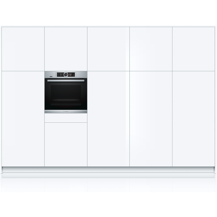 Bosch HRG6769S6B Series 8 Self Cleaning Single Oven with Steam Function - Stainless Steel