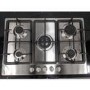 Refurbished Neff N50 T27BB59N0 75cm 5 Burner Gas Hob with Cast Iron Pan Stands Stainless Steel