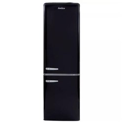 Amica 244 Litre 60/40 Retro Freestanding Fridge Freezer - Black