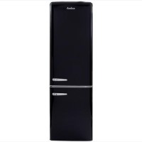 Refurbished Amica FKR29653B Freestanding 244 Litre 60/40 Retro Fridge Freezer Black