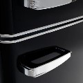 Amica 244 Litre 60/40 Retro Freestanding Fridge Freezer - Black