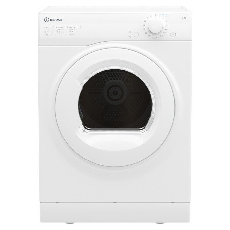 Refurbished Indesit I1D80WUK Freestanding Vented 8KG Tumble Dryer White