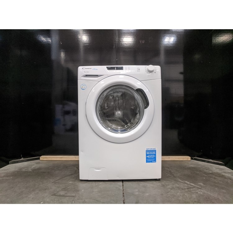 Refurbished Candy Ultra HCU1492DE/1-80 Freestanding 9KG 1400 Spin Washing Machine White