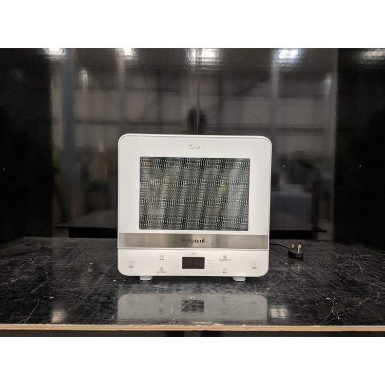 Refurbished Hotpoint MWHC1331FW Xtraspace Curve 13L Digital Solo Microwave White