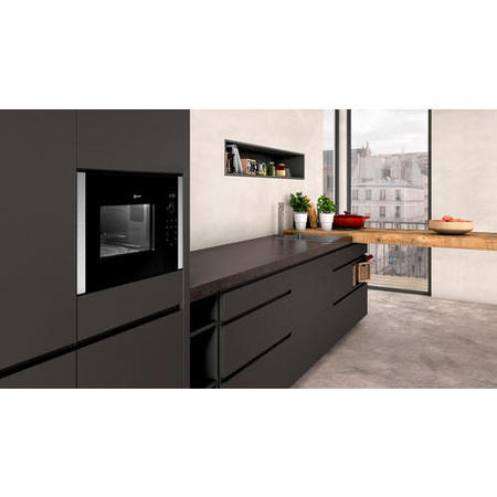Refurbished Neff N50 HLAWD53N0B Built In 25L 900W Compact Microwave Oven Stainless Steel