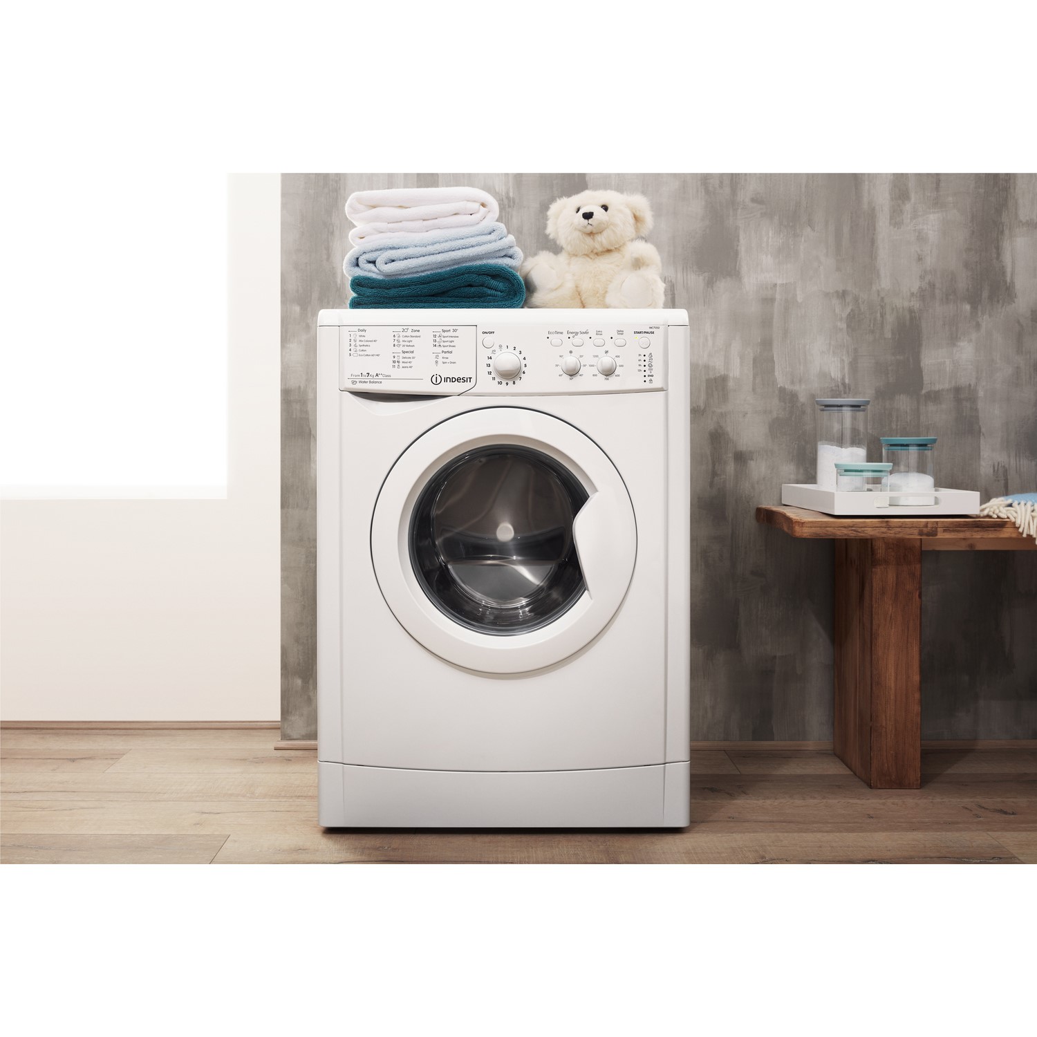 GRADE A2 INDESIT IWC71252E EcoTime 7kg 1200rpm Freestanding Washing