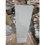 GRADE A2 - White Wood Effect Wall Mounted Tall Bathroom Cabinet 400mm - Boston