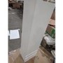 GRADE A2 - White Wood Effect Wall Mounted Tall Bathroom Cabinet 400mm - Boston