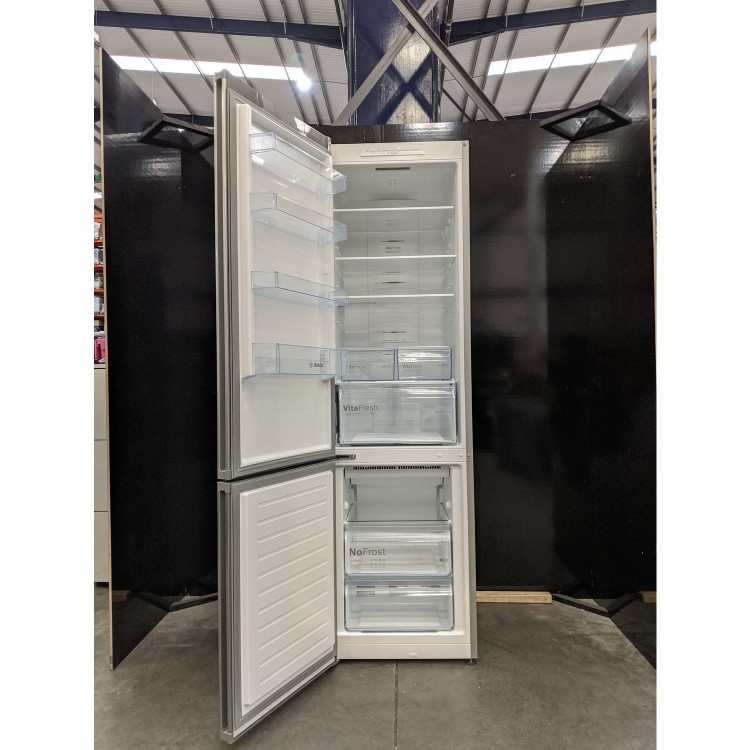 Refurbished Bosch Series 4 KGN39VL35G Freestanding 366 Litre 60/40 Frost Free Fridge Freezer With VitaFresh Drawers Stainless Steel