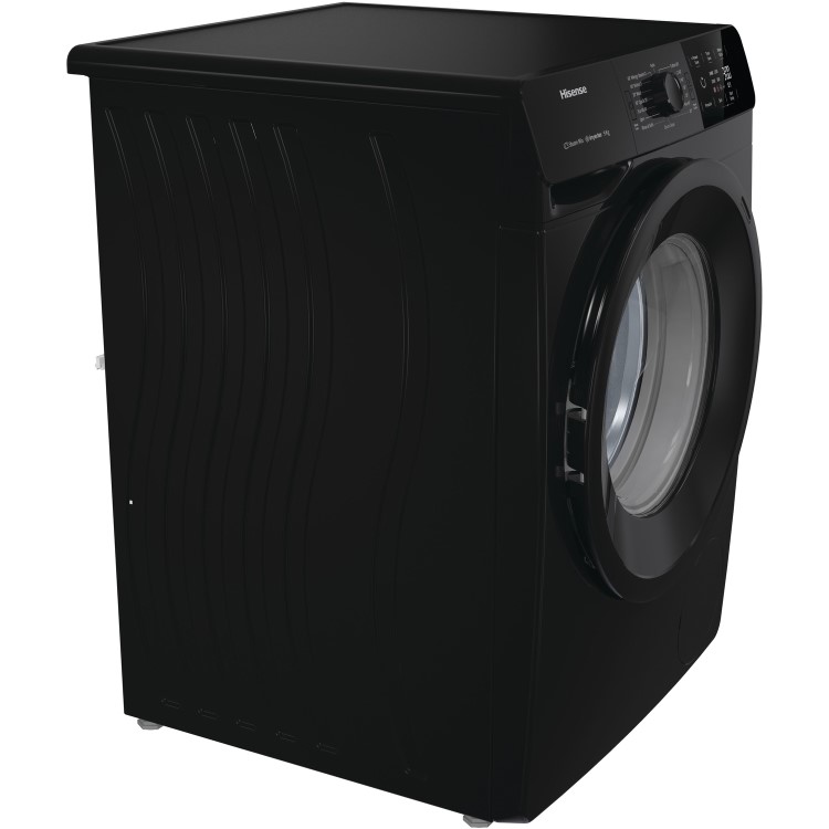 Refurbished Hisense WFGE90141VMB Freestanding 9KG 1400 Spin Washing Machine Black