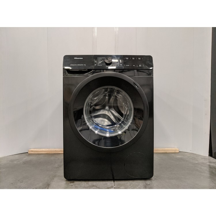 Refurbished Hisense WFGE90141VMB Freestanding 9KG 1400 Spin Washing Machine Black