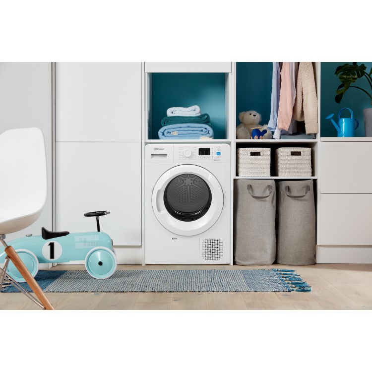 Refurbished Indesit YTM1071R Freestanding Condenser 7KG Tumble Dryer White