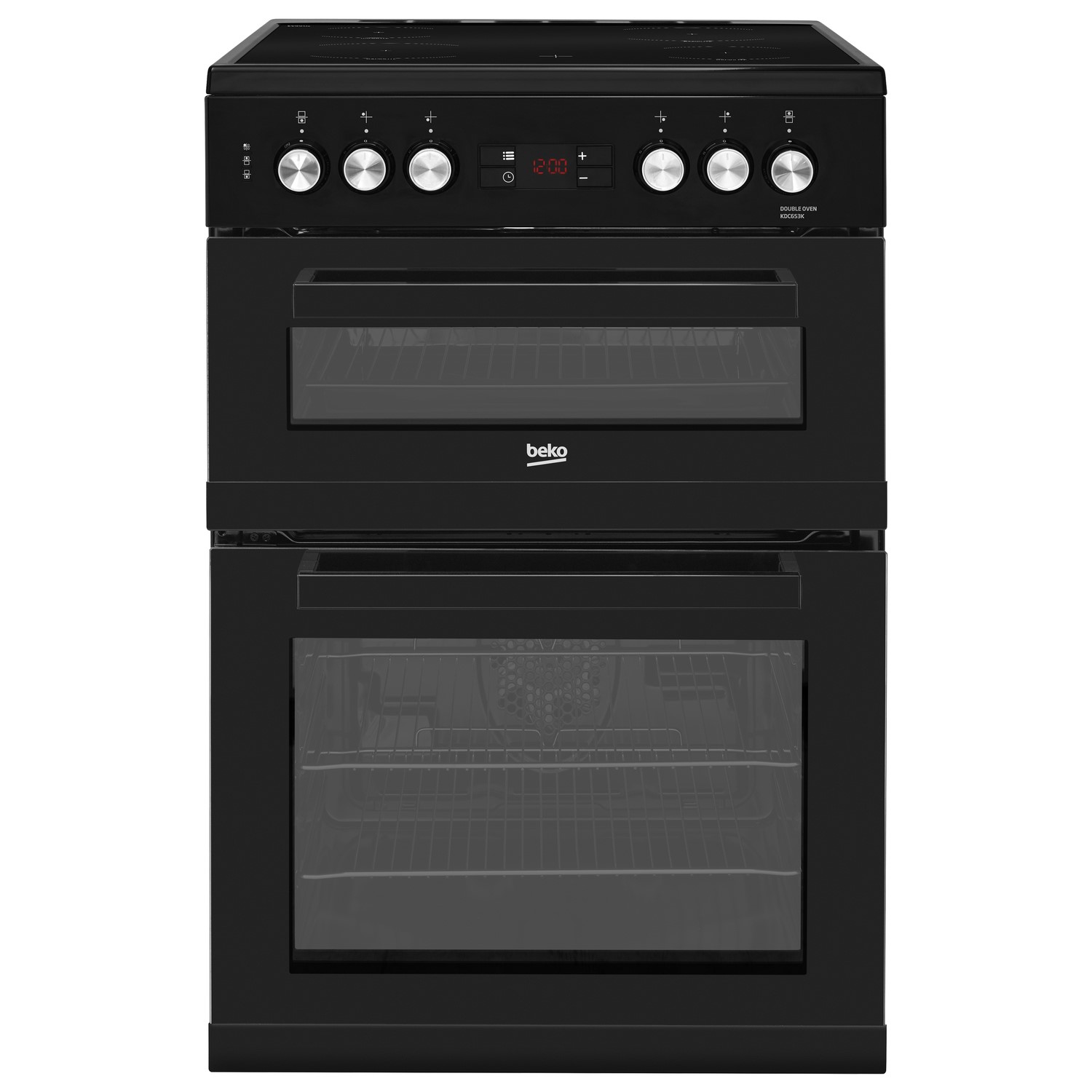 Beko KDC653K 60cm Electric Cooker with Ceramic Hob - Black - A/A Rated